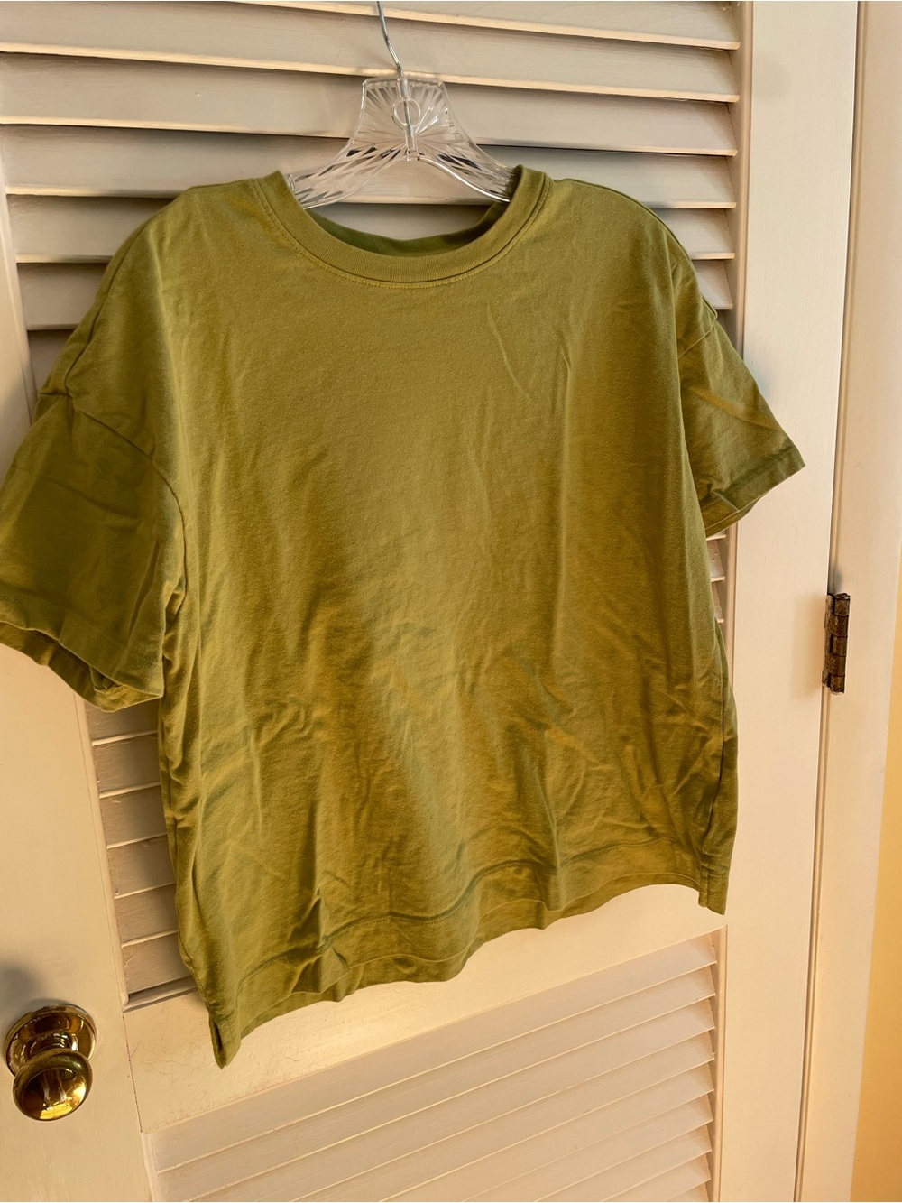 Old Navy Over Sized Olive Lime Green Short Sleeve Tee
